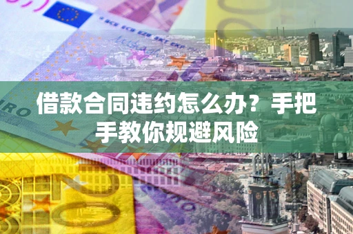 济南借款合同违约怎么办？手把手教你规避风险