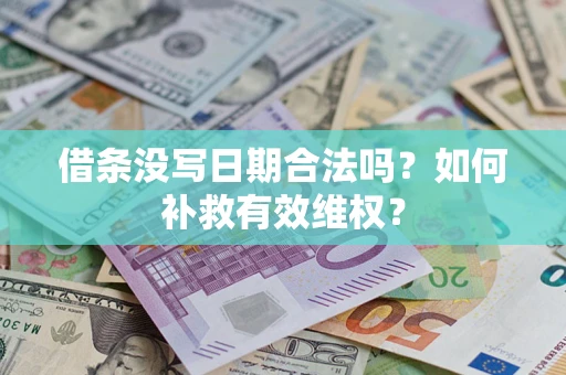 济南借条没写日期合法吗？如何补救有效维权？