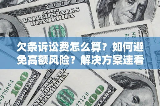 济南欠条诉讼费怎么算？如何避免高额风险？解决方案速看！