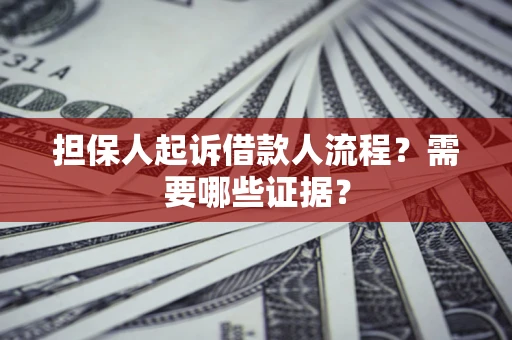 济南担保人起诉借款人流程?需要哪些证据? 济南担保人起诉借款人流程?需要哪些证据?