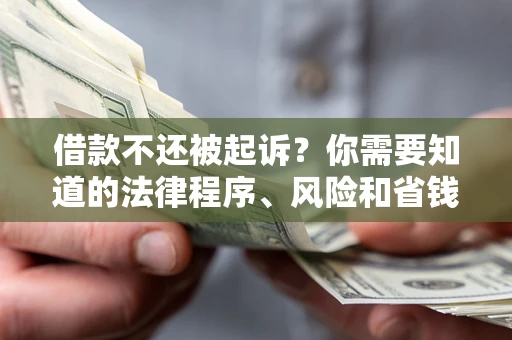 济南借款不还被起诉？你需要知道的法律程序、风险和省钱技巧