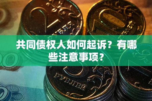 济南共同债权人如何起诉？有哪些注意事项？